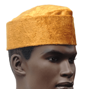 AFRICAN MENS TRADITIONAL HAT (L. Brown)