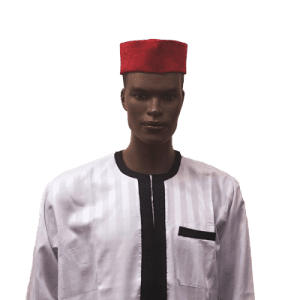 AFRICAN MENS TRADITIONAL HAT (Burgandy)