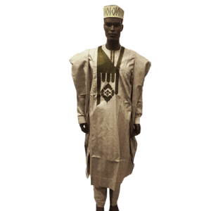 AFRICAN TRADITIONAL MENS GRAND BOUBOU ATTIRE (Three Piece Ensemble)