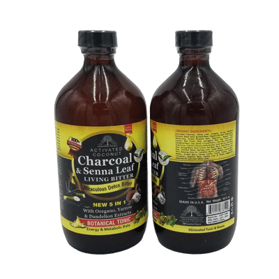 AFRICAN HERBAL MEDICINE: CHARCOAL & SENNA LEAF